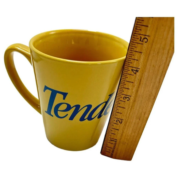 TenderFlake Mugs Lot 2 Gold Yellow Pastry Baking Lard Canada Coffee - Picture 6 of 7